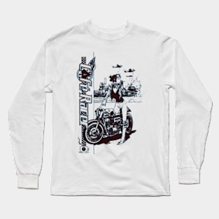 lady biker Long Sleeve T-Shirt